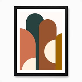 Abstract Geometric Shapes 1 Art Print