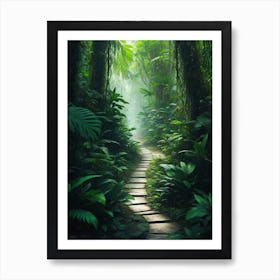 Path In The Jungle Art Print