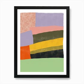 Abstract Painting collage Art Print
