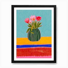 Tulips In A Vase 1 Art Print