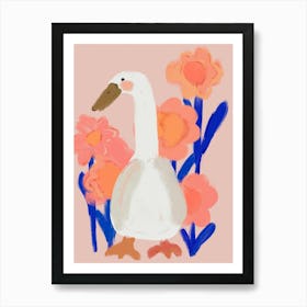 Goose At Spring Art Print