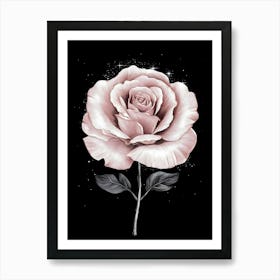 Pink Rose 1 Art Print