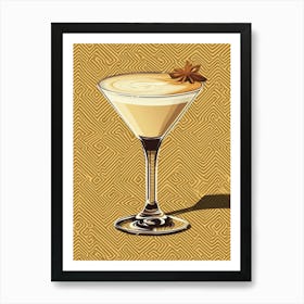 Art Deco Espresso Martini 2 Art Print