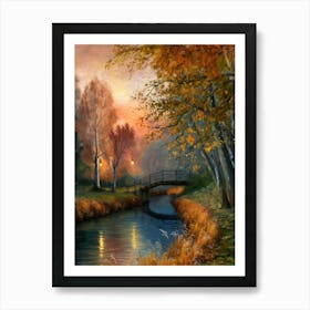 Autumn In The Park Art Print