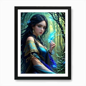 Fairy Hd Wallpaper Art Print