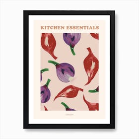 Onion Pattern Illustration Poster 5 Art Print