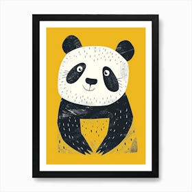 Yellow Panda 4 Art Print