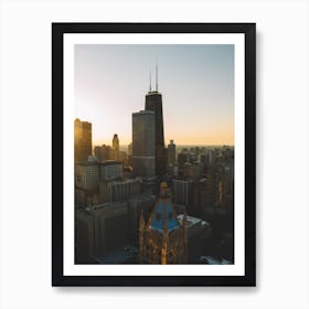 Chicago Sunset Art Print