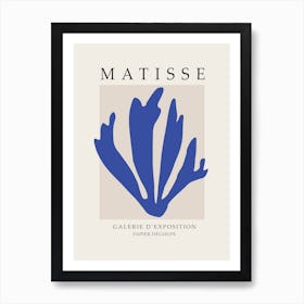 Matisse Galerie D'exposition Papier Decoupe Minimalist artwork Art Print