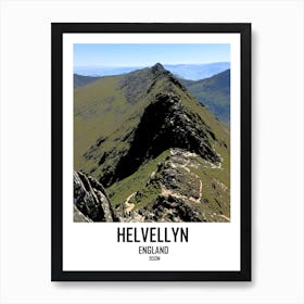 Helvellyn, Lake District, Mountain, Art, Nature, Wall Print Art Print