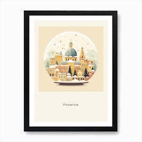 Florence Italy 3 Snowglobe Poster Art Print