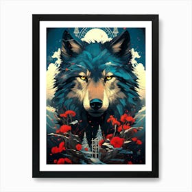 Wolf Intricate Art Print
