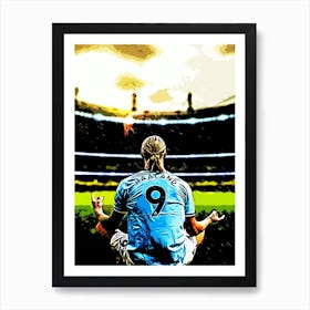 Manchester City Player Meditating Art Print