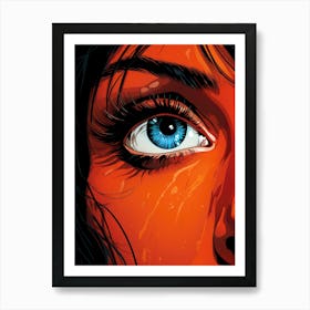 Woman'S Face illustration Art Print