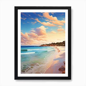 A Vibrant Painting Of Esperance Beach Australia 1 Art Print