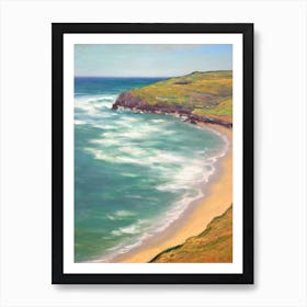 St Ives Bay Cornwall Monet Style Art Print