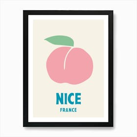 Nice, France, Graphic Style Poster 2 Art Print