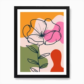 Abstract Flower 2 Art Print