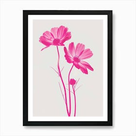 Hot Pink Oxeye Daisy 1 Art Print