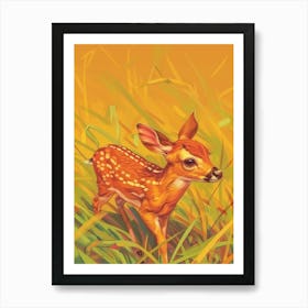 Fawn Illustration 10 Art Print