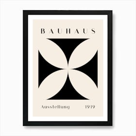 Bauhaus black Art Print