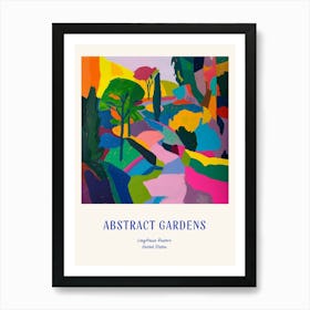 Colourful Gardens Longhouse Reserve Usa 2 Blue Poster Art Print