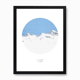 La Plagne France Mountain Art Print