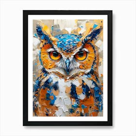 Owl Painting 1 Art Print