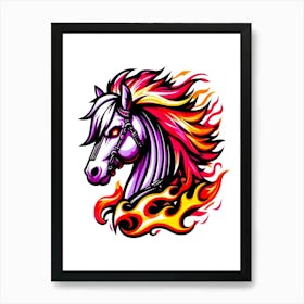 Creative Horse Beauty Illustration Nr 108 Art Print