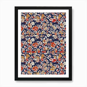 Iris Impress London Fabrics Floral Pattern 5 Art Print