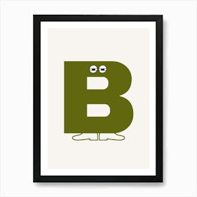 Alphabet Poster B Art Print