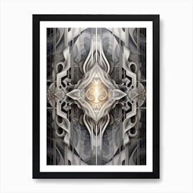 Geometric Reflections Abstract 7 Art Print