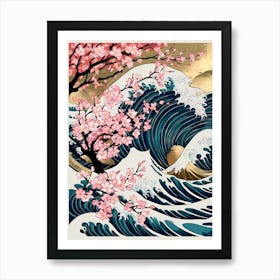 Great Wave Off Kanagawa 7 Art Print