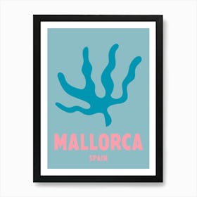 Mallorca, Spain, Graphic Style Poster 3 Art Print