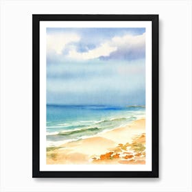 Tanjung Aru Beach 2, Kota Kinabalu, Malaysia Watercolour Art Print