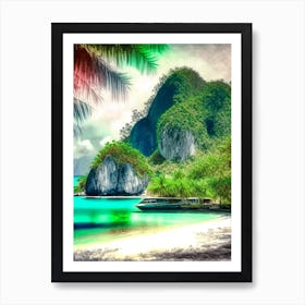 Palawan Philippines Soft Colours Tropical Destination Art Print