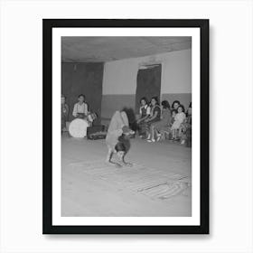 Acrobat And Audience At Spanish American Traveling Show, Penasco, New Mexico By Russell Lee Art Print