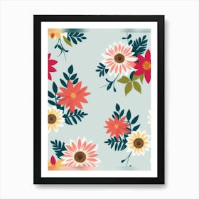 Floral Pattern 1 Art Print