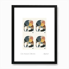 Cute Animals Collection Elephant 3 Art Print