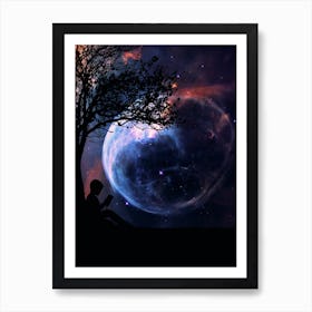 Study At Universe Art Print