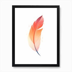 Minimalist Feathers Illustration 3 Art Print
