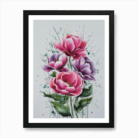 Peonies Art Print