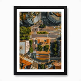 Skyline Symphony: Milan Cityscape Wall Art Art Print