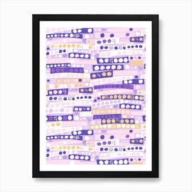 Stripe Dots Art Print