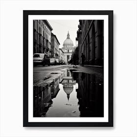 Rome, Italy,  Black And White Analogue Photography  1 Art Print