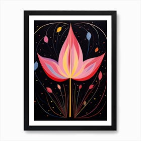 Tulip 3 Hilma Af Klint Inspired Flower Illustration Art Print
