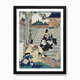 Chūshingura The Treasury Of Loyal Retainers, A Primer By Utagawa Kunisada Art Print
