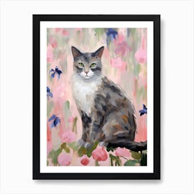 A Australian Mist Cat Painting, Impressionist Painting 4 Art Print