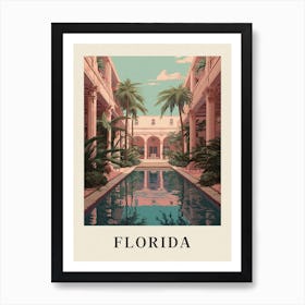 Vintage Travel Poster Florida Art Print