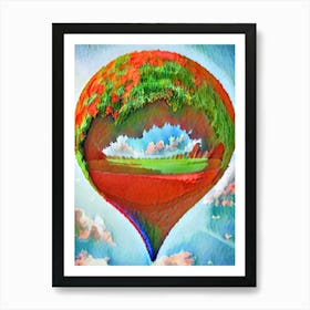 Hot Air Balloon Art Print